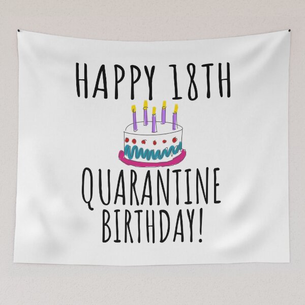 Item preview, Happy 18th Quarantine Birthday, Quarantine Birthday Card, Lockdown, Social Distancing Birthday, 18th Birthday, 18 Bday, Eighteenth Birthday, Milestone Birthday designed and sold by TwistedTeeCo.
