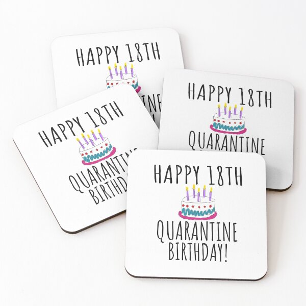 Item preview, Happy 18th Quarantine Birthday, Quarantine Birthday Card, Lockdown, Social Distancing Birthday, 18th Birthday, 18 Bday, Eighteenth Birthday, Milestone Birthday designed and sold by TwistedTeeCo.