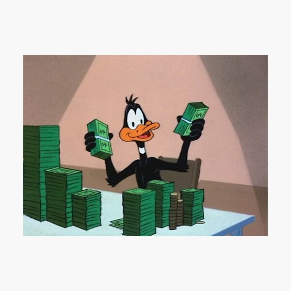 Item preview, scrooge mcduck boomerang money designed and sold by Squirtle Designs.