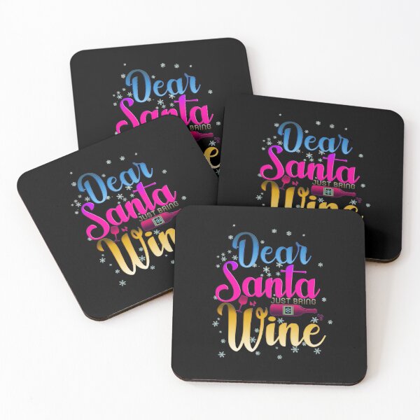 Item preview, DEAR SANTA, JUST BRING WINE Funny Christmas Drinking Meme  designed and sold by chris-ellis-art.