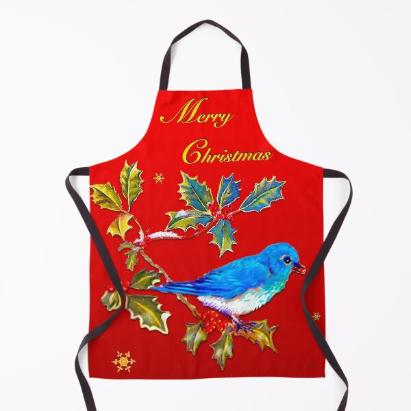 Item preview, MERRY CHRISTMAS BLUE BIRD designed and sold by Judy Mastrangelo.