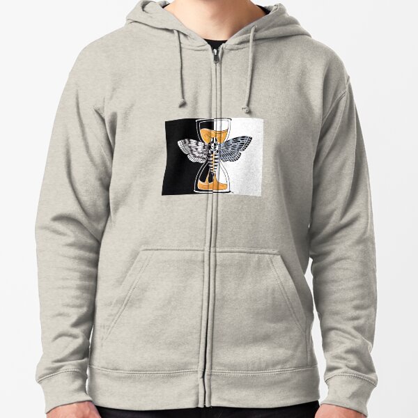 Death's Moth Zipped Hoodie