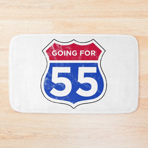 Item preview, Glasgow Rangers Going for 55 (Route 66 Style) (Faded Look) designed and sold by trueblueapparel.