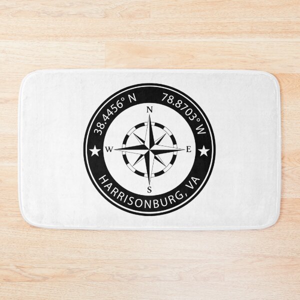 Item preview, Harrisonburg, Virginia Geographical Coordinates designed and sold by TeeOhGraphics.