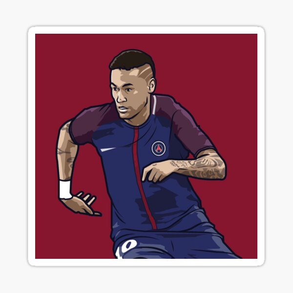 STICKER NEYMAR SANTOS PARIS GERMAN CB 2010 ROOKIE 