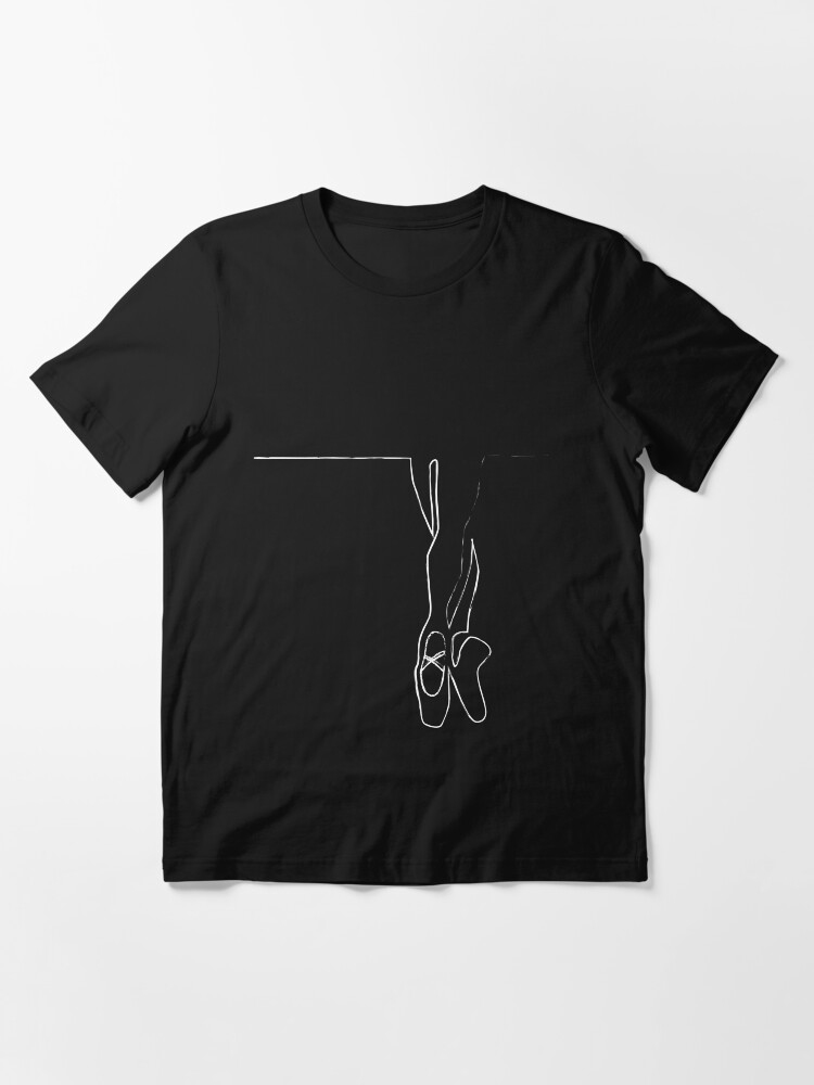 Thumbnail 3 of 7, Essential T-Shirt, Ballet Shoes (White) designed and sold by Julia2Julia.