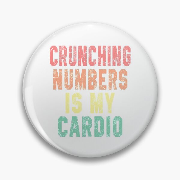 Item preview, Crunching Numers is my Cardio Accountant Fit designed and sold by STdesigns.
