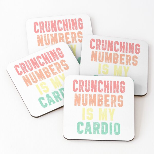 Item preview, Crunching Numers is my Cardio Accountant Fit designed and sold by STdesigns.