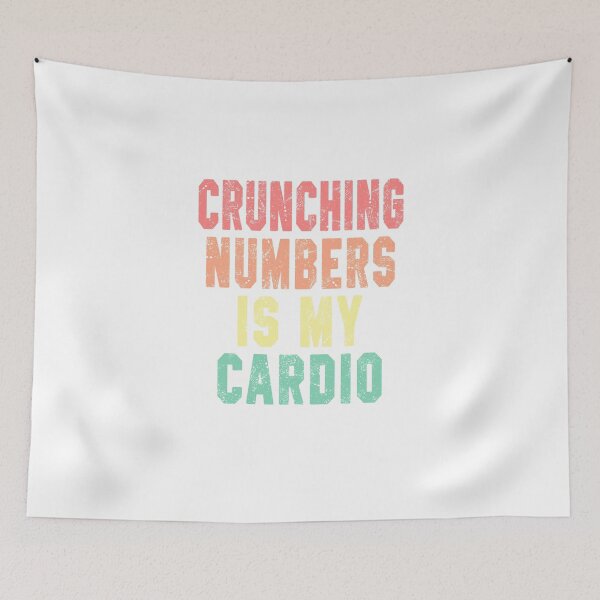 Item preview, Crunching Numers is my Cardio Accountant Fit designed and sold by STdesigns.