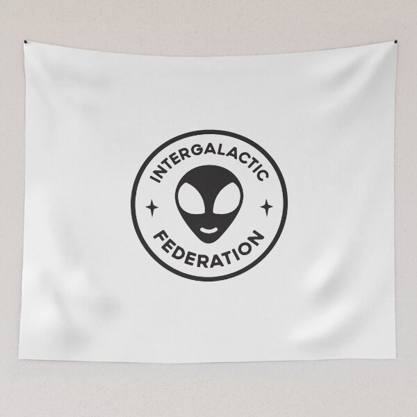 Item preview, Intergalactic Federation Alien Logo designed and sold by DoomSalad.