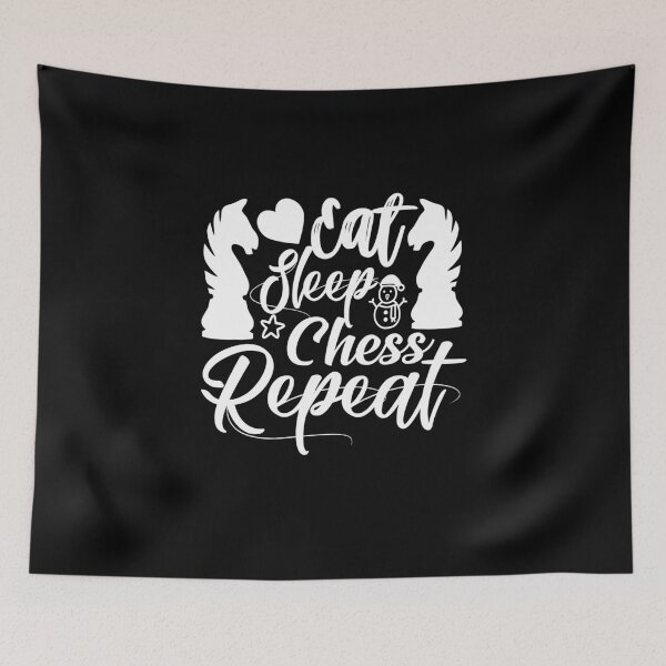 Item preview, Eat Sleep Chess Repeat  designed and sold by buzz1days.