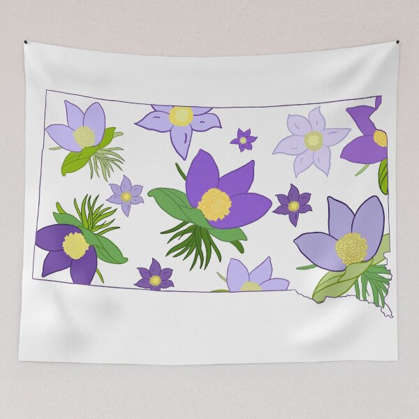 Item preview, South Dakota Outline State Flower designed and sold by alpaulsen18.