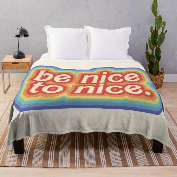 Item preview, Be Nice to Nice Retro Rainbow Design designed and sold by livstuff.