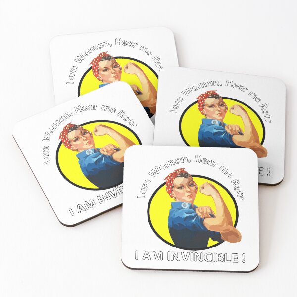 Item preview, I am Woman, Hear me roar, I´m Invincible designed and sold by geldorgo.