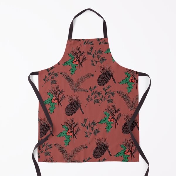 Item preview, Pine Cones And Branches - Red designed and sold by galleasstudio.
