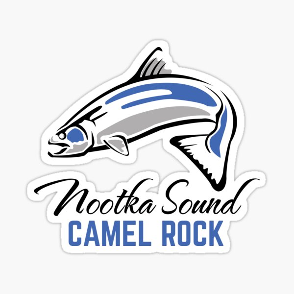 Camel Rock - Nootka Sound - Salmon Logo Sticker