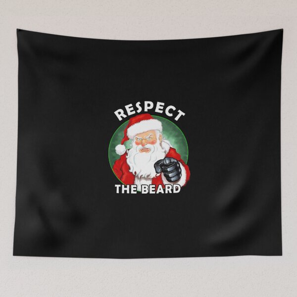 Item preview, Respect The Beard Santa Claus Funny Christmas designed and sold by Alex Cuttell.