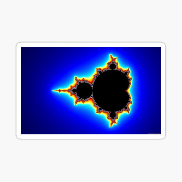 Benoit B. Madelbrot's Mandelbrot Set Sticker