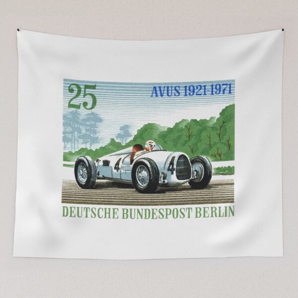 Item preview, 1971 GERMANY Audi Avus Automobile Race Stamp designed and sold by retrographics.