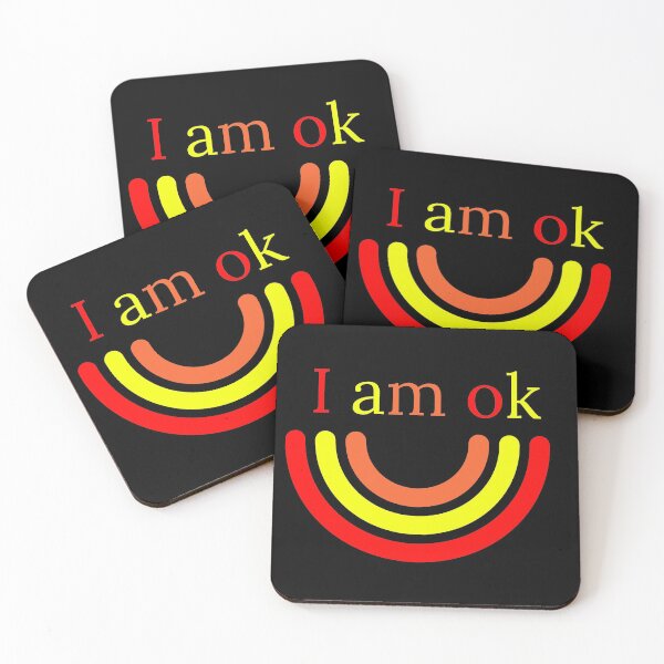 Item preview, I am ok - rainbow red, yellow orange designed and sold by Erick  Tezó.