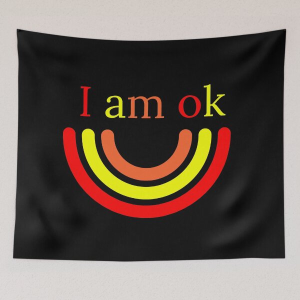 Item preview, I am ok - rainbow red, yellow orange designed and sold by Erick  Tezó.