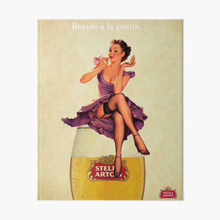 Stella Artois Vintage Art Board Print
