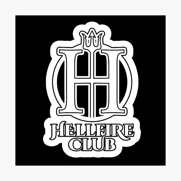 The Hellfire Club White Photographic Print
