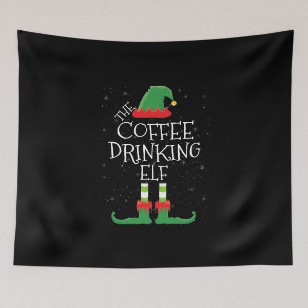 Item preview, Coffee Drinking Elf Family Matching Christmas Group Funny Gift designed and sold by DavisHasari.