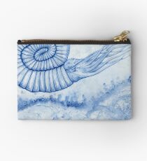 Devonian Blues - Ammonite Zipper Pouch