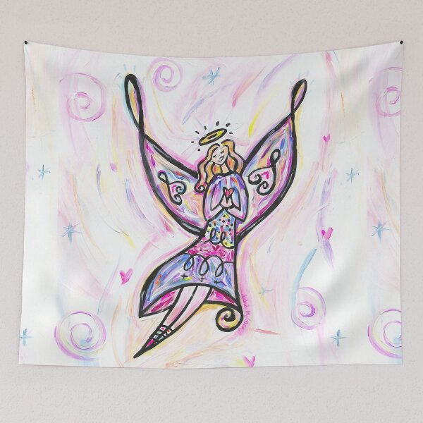Item preview,  Whimsical Multi-Colored Angel Praying designed and sold by Deana-McGarr.