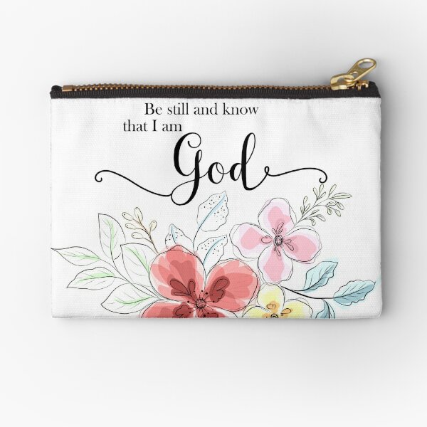 With God All Things Are Possible | Canvas Zipper Pouch