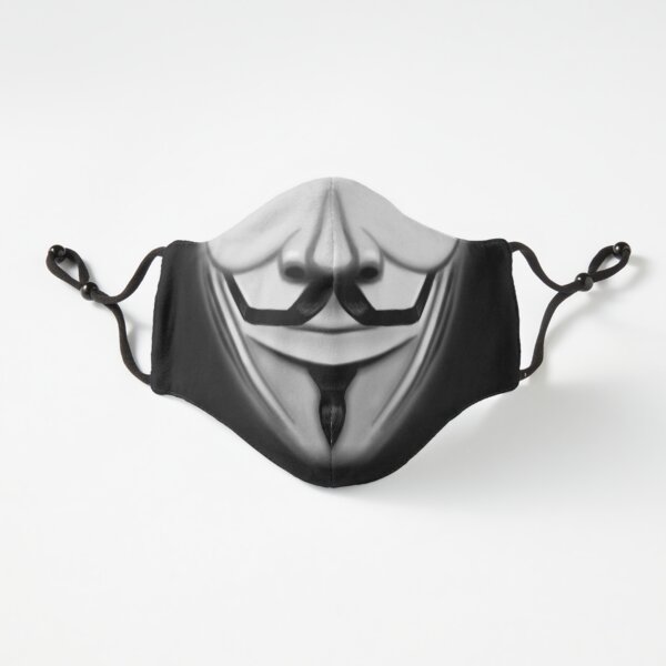 Anonymous Hero Guy Fawkes Smiling mouth cool movie (Quarantine Vendetta Face Mask coronavirus 2020 trendy style) Fitted 3-Layer