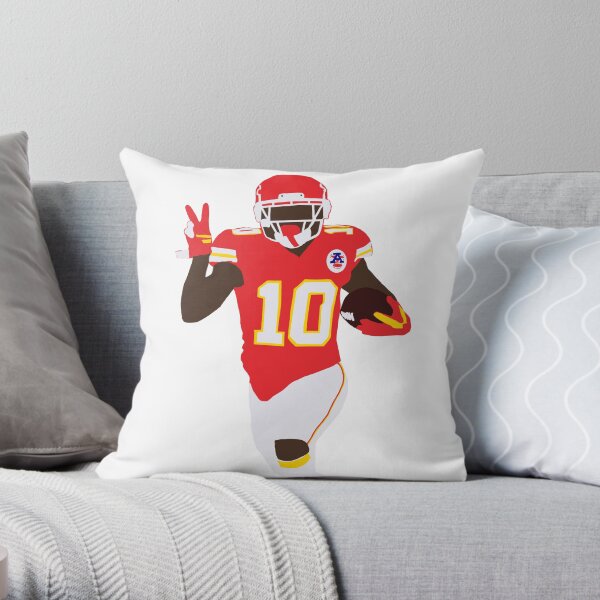 Tyreek Hill peace sign Throw Pillow