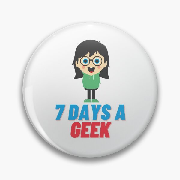 Item preview, 7 DAYS A GEEK - Female designed and sold by GeekHeadDesigns.