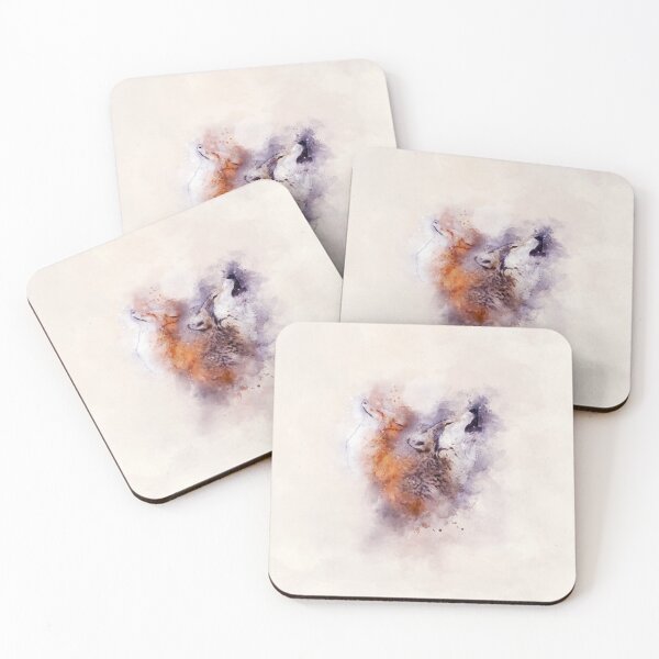 Item preview, fox and wolf designed and sold by shokA Design.