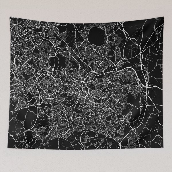 Item preview, Birmingham City Map in England - Full Moon designed and sold by deMAP.