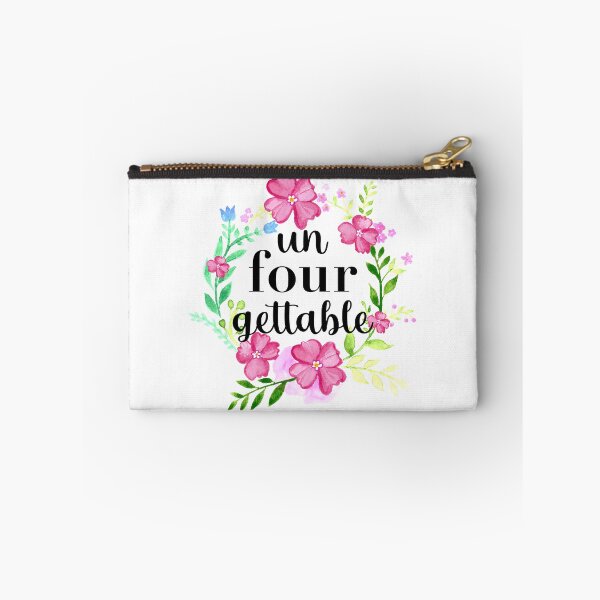 Item preview, Fourth Birthday Outfit or Sticker Pink Water Color Flowers Un-Four-Gettable T-Shirt designed and sold by StickerArtwork.