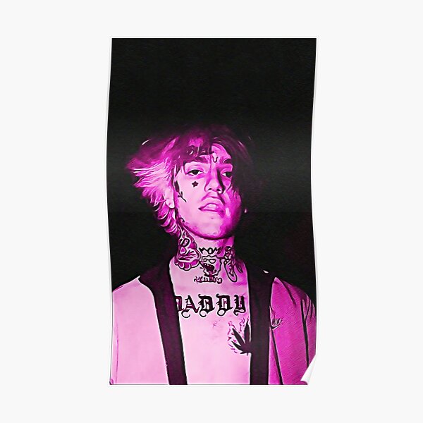 Lil Peep Neon Pink Poster For Sale By Julianwiser Redbubble 6776