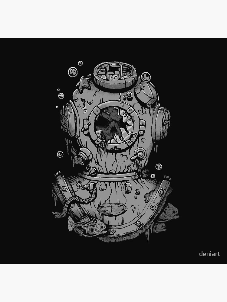 Thumbnail 4 of 4, Pillow, Dead Diver designed and sold by deniart.