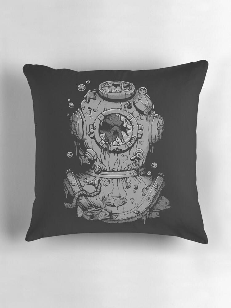 Thumbnail 3 of 4, Pillow, Dead Diver designed and sold by deniart.