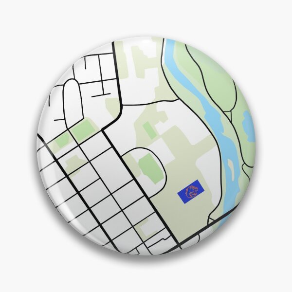 Item preview, Boise Idaho College Campus Map designed and sold by Deanna1100.