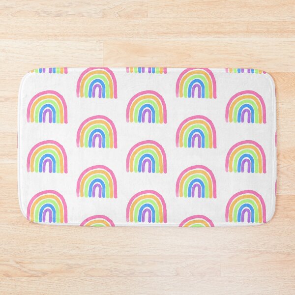Item preview, Bright Rainbows Watercolor Repeat designed and sold by Whoopsidoodle.