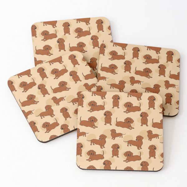 Item preview, Brown Smooth Dachshund Pattern Sticker Pack designed and sold by Reiyankhairina.