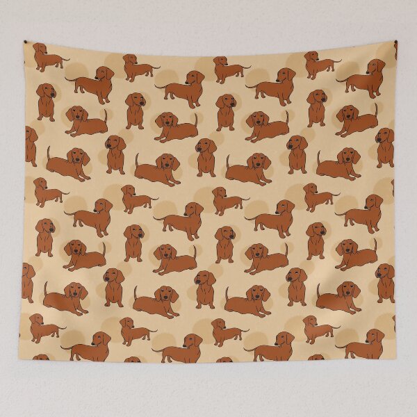 Item preview, Brown Smooth Dachshund Pattern Sticker Pack designed and sold by Reiyankhairina.