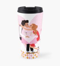 kissing couple Travel Mug