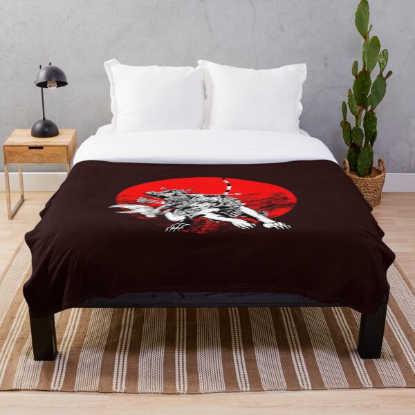 Samurai Tattoo Throw Blanket