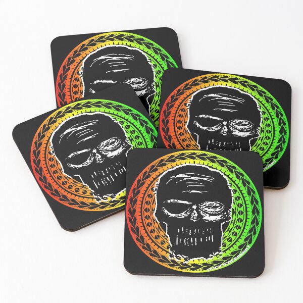 Item preview, BLACK SKULL TRIBAL designed and sold by pacificoceanart.