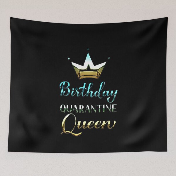 Item preview, Birthday Quarantine QueenFunny Letter Printed Birthday Crown Design for Women designed and sold by chris-ellis-art.