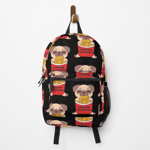 Item preview, Pug Eating Chicken Nuggets designed and sold by YueHeng Creates ⭐⭐⭐⭐⭐.