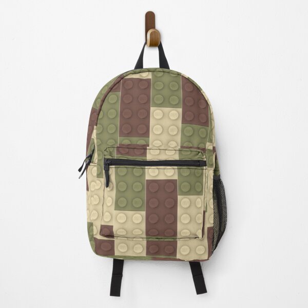 Olive Brick Brown Brick Tan Brick Backpack
